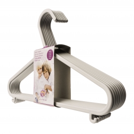 Baby Clothes hangers 8 pack Grey