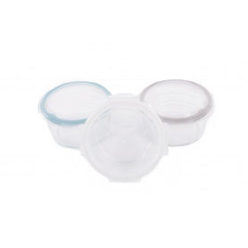 B-Bowls Glass White-Grey-Blue(3pcs)