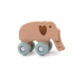 B-Woody Elephant on Wheels Pastel Blue