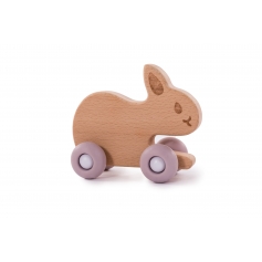 B-Woody Rabbit on Wheels Pastel Roze