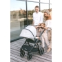 Cloud Grey PU Leather (Seat Unit + Car Seat Adapters + Rain Protection)