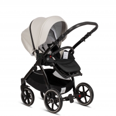 Cloud Grey PU Leather (Seat Unit + Car Seat Adapters + Rain Protection)