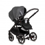 Shadow Grey PU Leather (Seat Unit + Car Seat Adapters + Rain Protection)