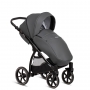 Shadow Grey PU Leather (Seat Unit + Car Seat Adapters + Rain Protection)