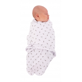 B-Wrap Grey Feathers Small