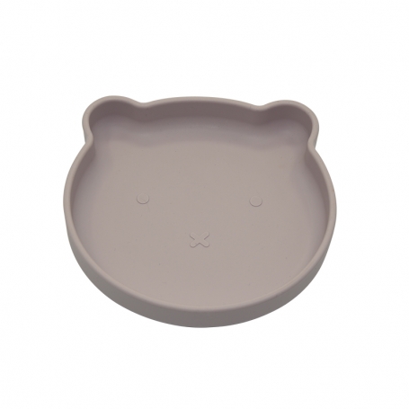 B Assiette Silicone Ventouse Ourson Rose Online Baby Webshop