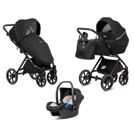 Midnight Black (Seat Unit + Car Seat Adapters + Rain Protection)