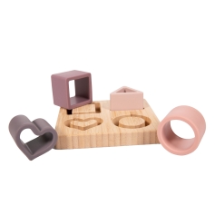 B-Bamboo Base Shapes Hearts Pink