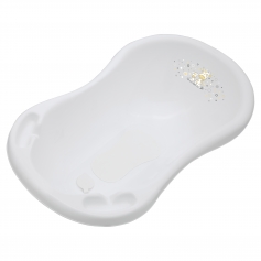 Bathtub 84cm with plug - White Giraf + anti-slip