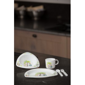 B-Dinner Set Triangle - Jungle Friends