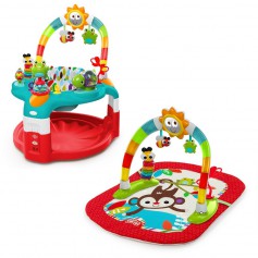 Silly Sunburst Activity Gym and Saucer (red)