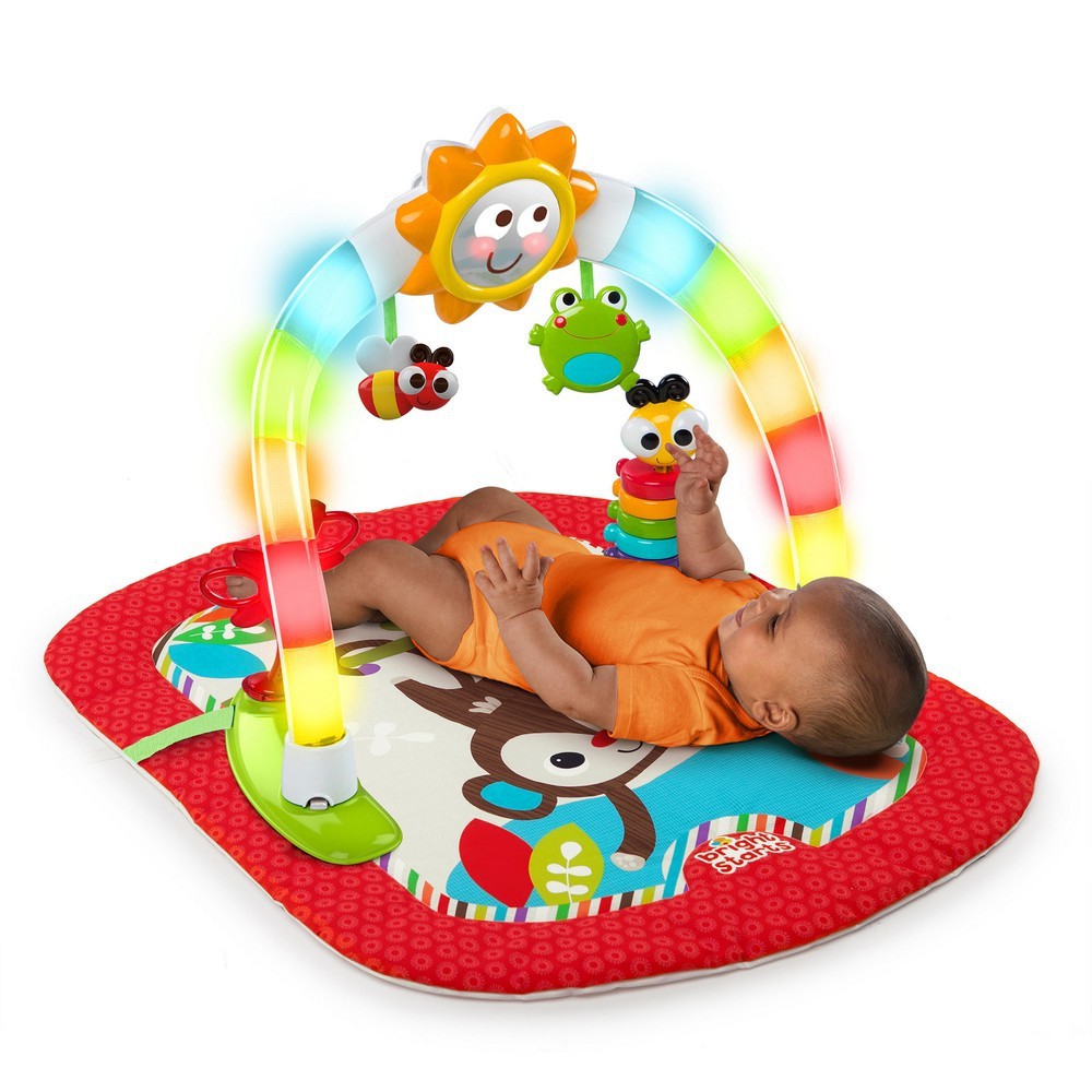 bright starts 2 in 1 silly sunburst activity gym & saucer