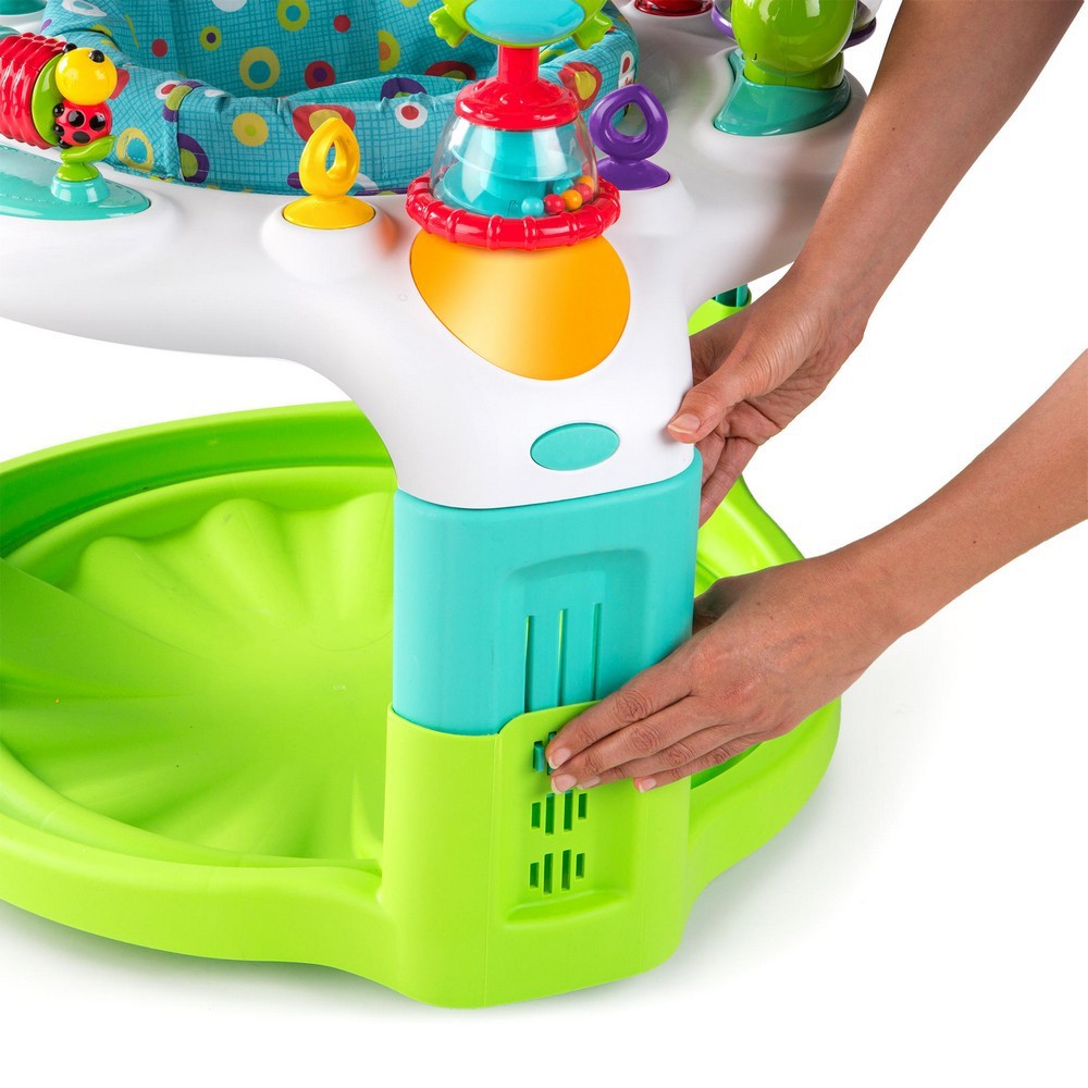 bright starts 2 in 1 laugh & lights activity gym and saucer