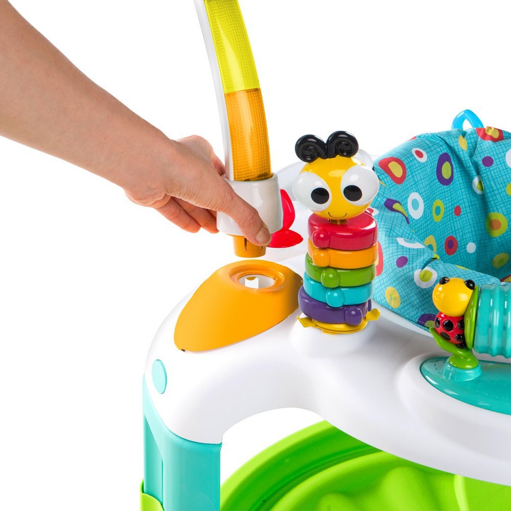 bright starts 2 in 1 laugh and lights activity gym and saucer