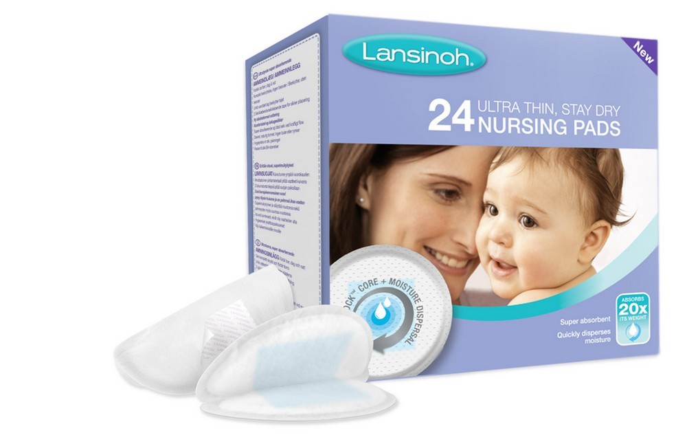 60 PADS EACH 2 PACKS OF LANSINOH NURSING PADS STAY DRY UNIQUE WATERPROOF LAYER