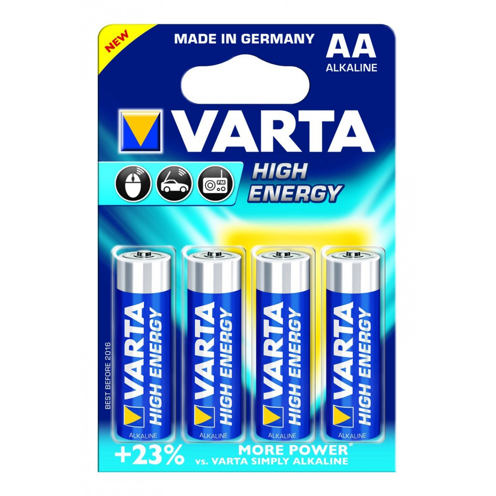 16 x AAA Micro Batterie VARTA High Energy 1,5V 4903 4 x 4er Blister LR03 
