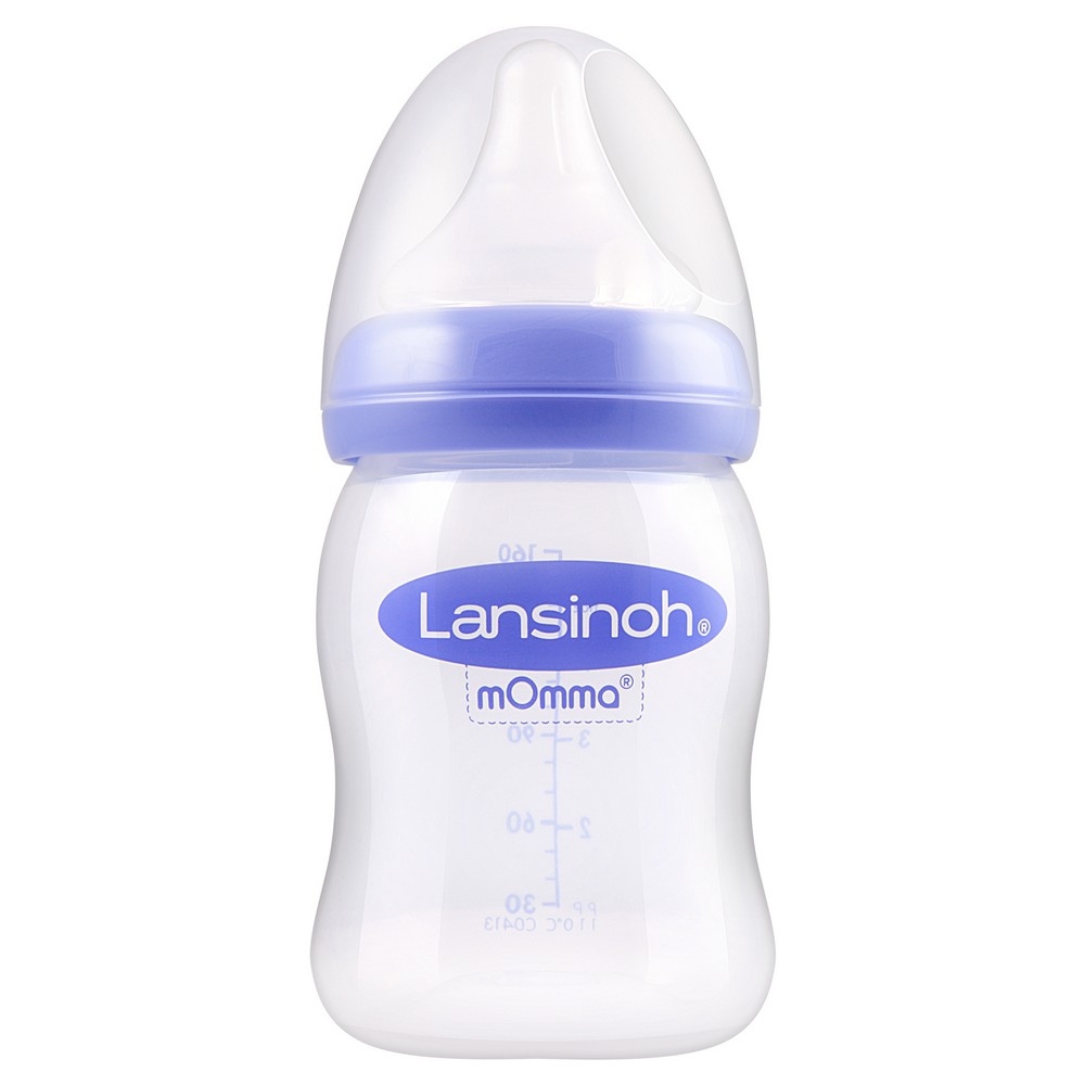 lansinoh momma breastmilk feeding bottle with naturalwave nipple