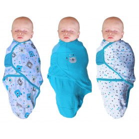 B-Wrap Bear 3-Pack Blue Small