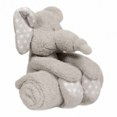 B-plush toy with blanket Zimbe l'Eléphant