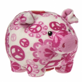 Piggybank Peaceful Pink 15cm