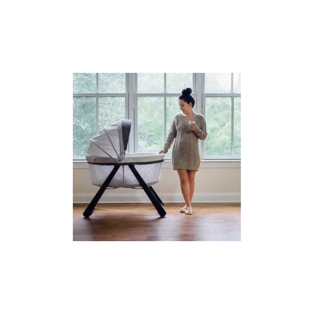 foldaway rocking wood bassinet