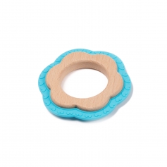 B-Wood Teethers Flower Pink