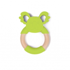 B-Wood Teethers Animal Green Frog