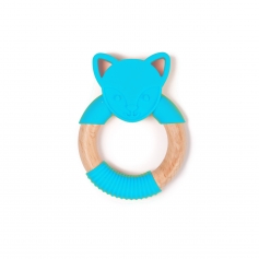 B-Wood Teethers Animal Green Frog
