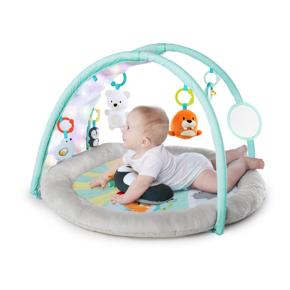 bright starts arctic glow baby gym